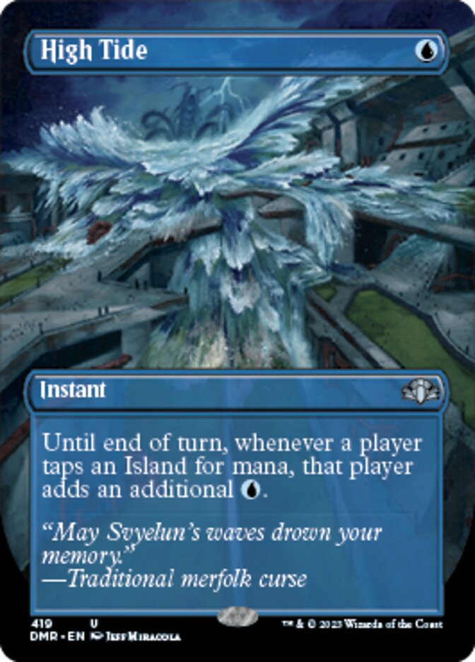 High Tide (Borderless Alternate Art) [Dominaria Remastered] | Good Games North