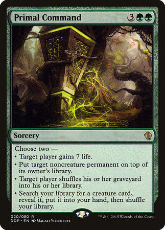 Primal Command [Duel Decks: Zendikar vs. Eldrazi] | Good Games North