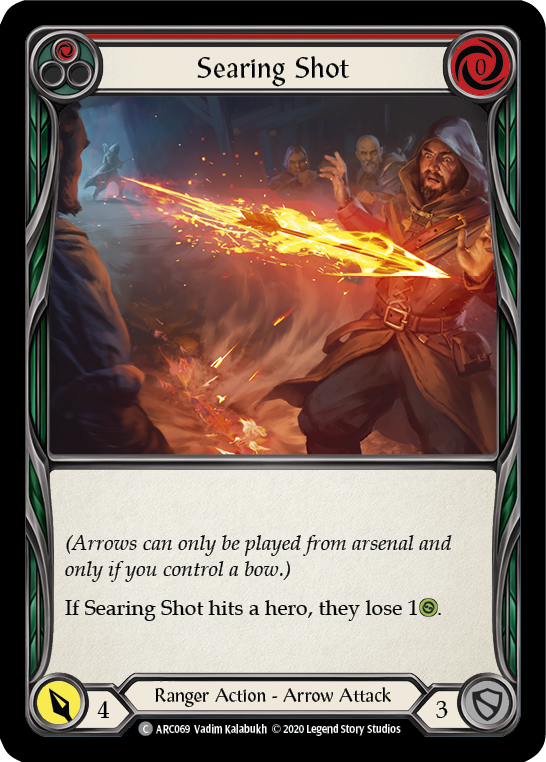 Searing Shot (Red) [U-ARC069] Unlimited Rainbow Foil | Good Games North