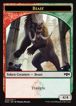 Beast Token [Ravnica Allegiance Tokens] | Good Games North