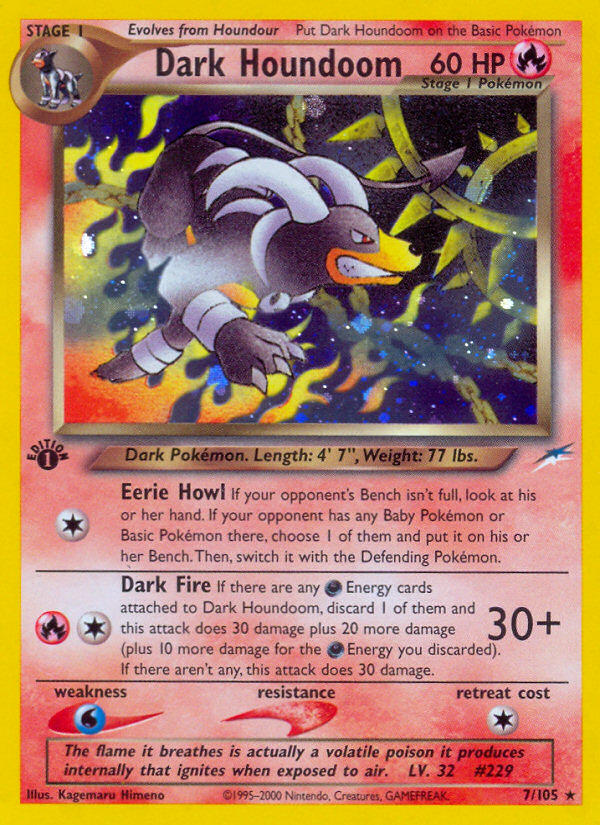 Dark Houndoom (7/105) [Neo Destiny 1st Edition] | Good Games North