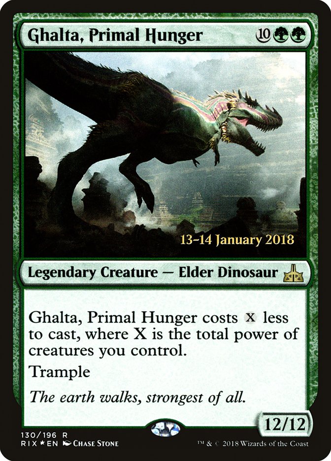 Ghalta, Primal Hunger [Rivals of Ixalan Prerelease Promos] | Good Games North