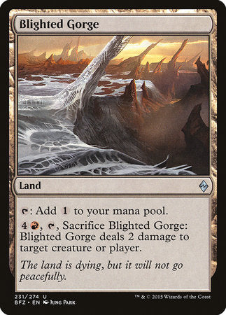 Blighted Gorge [Battle for Zendikar] | Good Games North