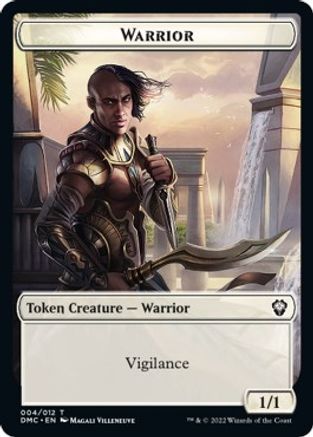 Zombie Knight // Warrior Double-sided Token [Dominaria United Commander Tokens] | Good Games North