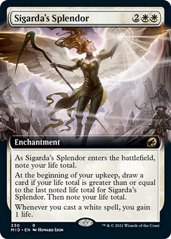 Sigarda's Splendor (Extended) [Innistrad: Midnight Hunt] | Good Games North