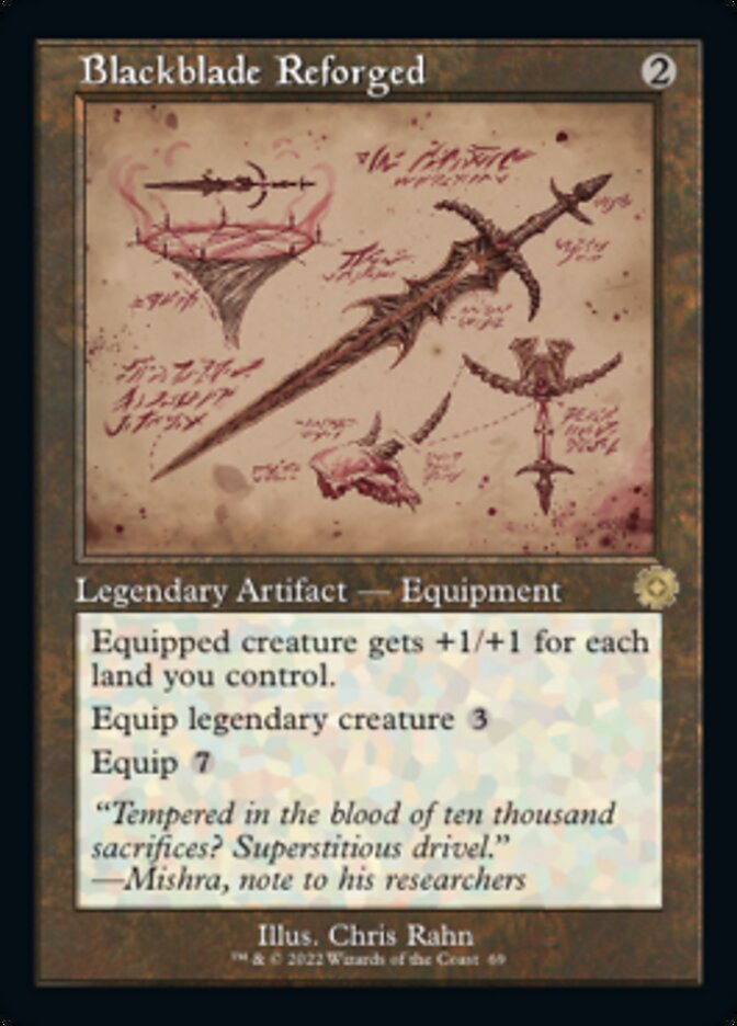 Blackblade Reforged (Retro Schematic) [The Brothers' War Retro Artifacts] | Good Games North