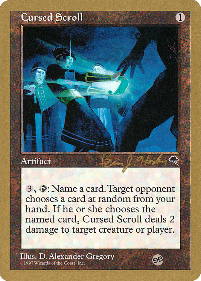 Cursed Scroll (Brian Hacker) (SB) [World Championship Decks 1998] | Good Games North