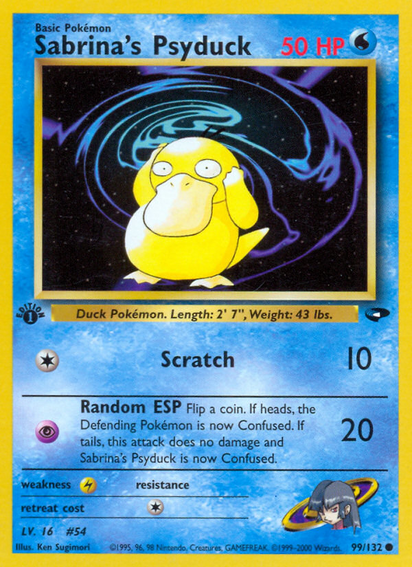 Sabrina's Psyduck (99/132) [Gym Challenge 1st Edition] | Good Games North