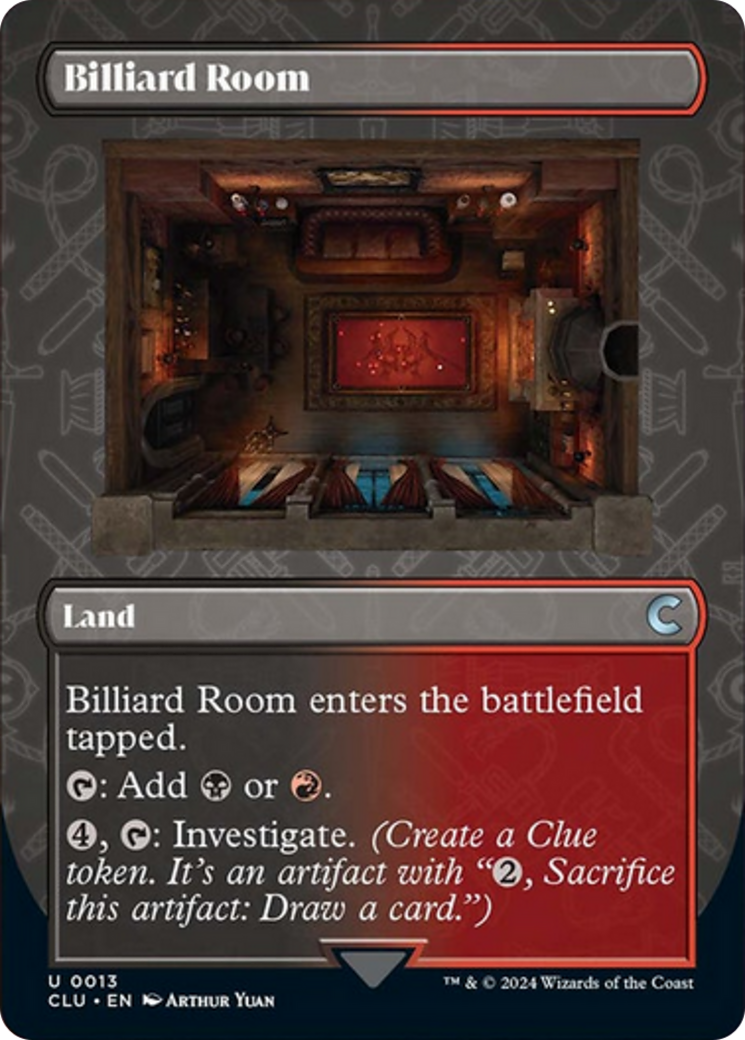 Billiard Room (Borderless) [Ravnica: Clue Edition] | Good Games North