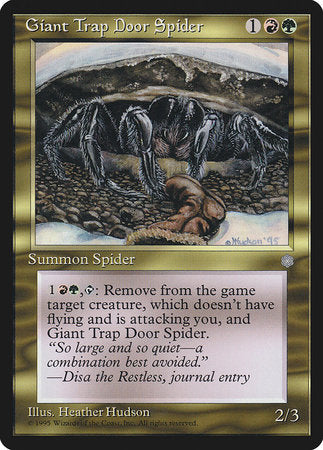 Giant Trap Door Spider [Ice Age] | Good Games North