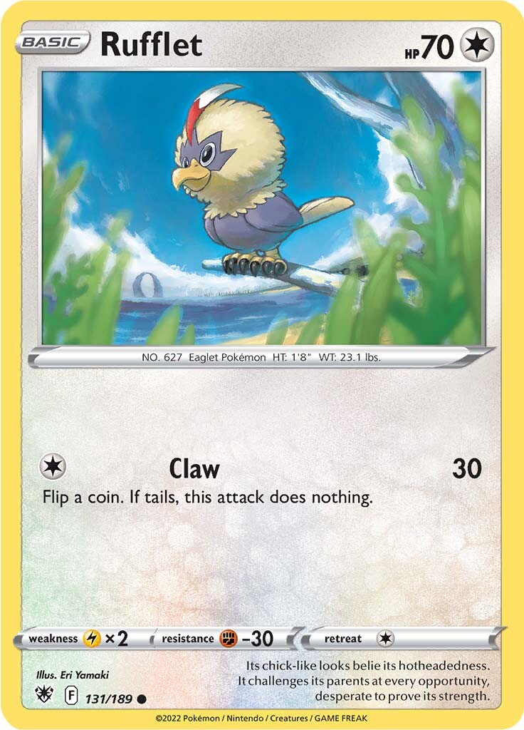 Rufflet (131/189) [Sword & Shield: Astral Radiance] | Good Games North