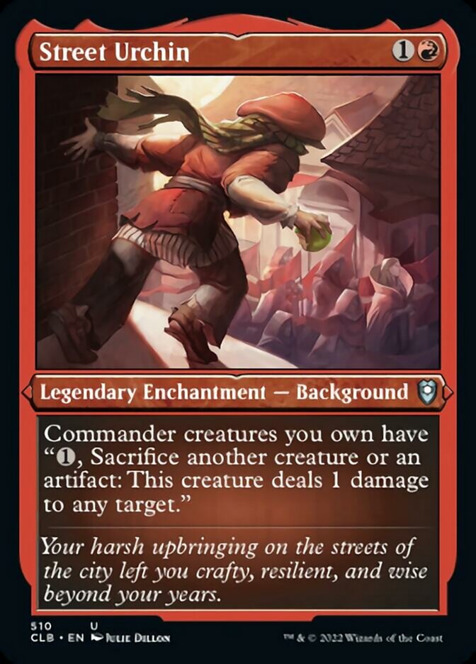 Street Urchin (Foil Etched) [Commander Legends: Battle for Baldur's Gate] | Good Games North