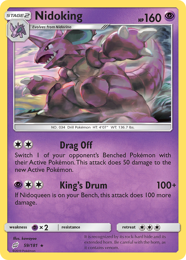 Nidoking (59/181) [Sun & Moon: Team Up] | Good Games North
