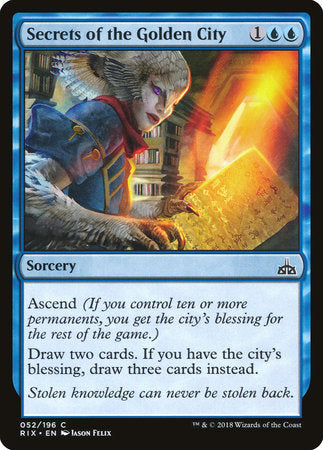 Secrets of the Golden City [Rivals of Ixalan] | Good Games North