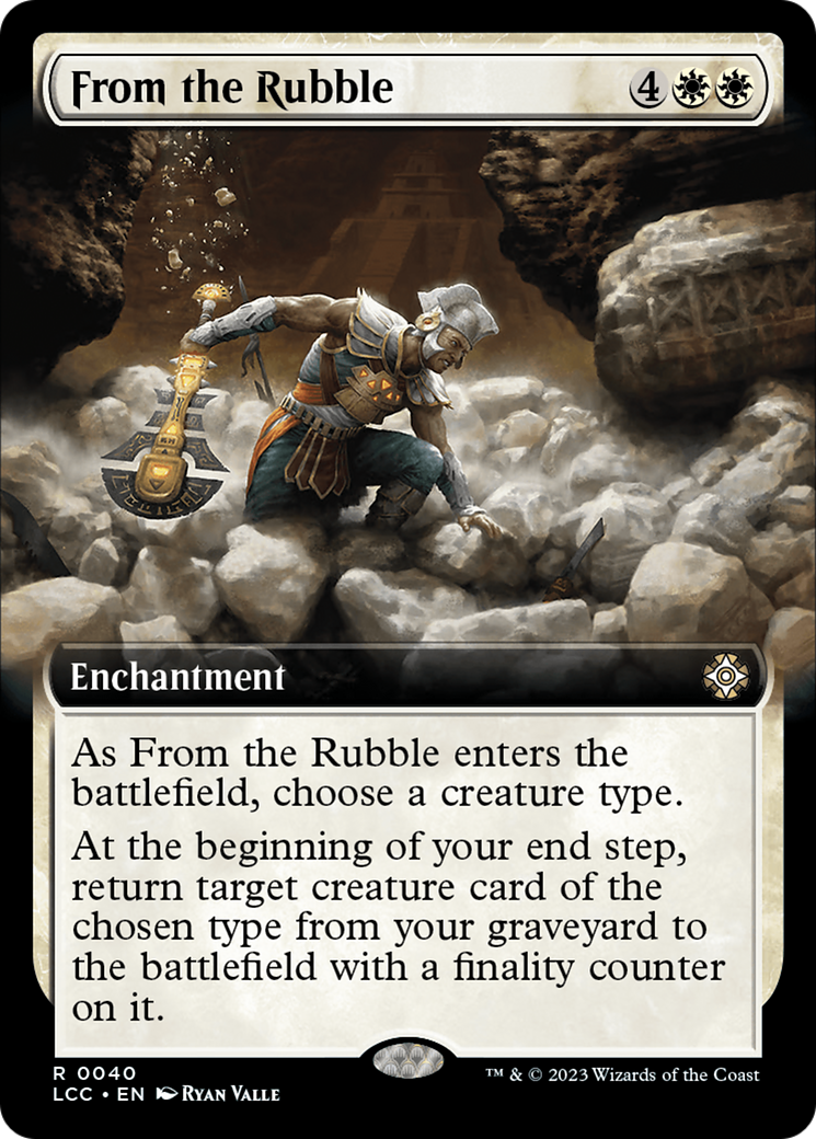 From the Rubble (Extended Art) [The Lost Caverns of Ixalan Commander] | Good Games North