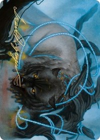 Bind the Monster Art Card (Gold-Stamped Signature) [Kaldheim: Art Series] | Good Games North