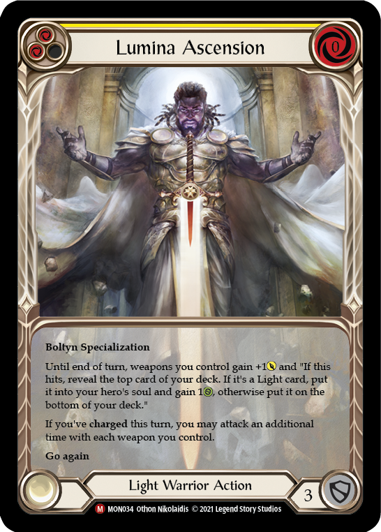 Lumina Ascension [MON034-EA] 1st Edition Rainbow Foil | Good Games North