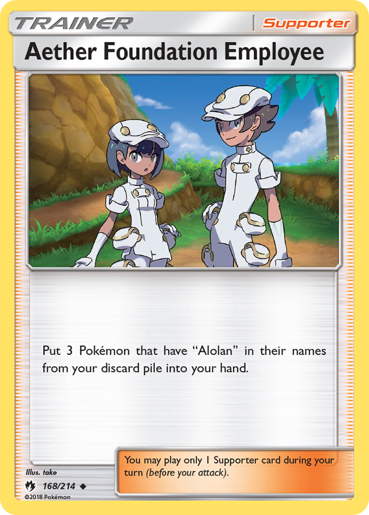 Aether Foundation Employee (168/214) [Sun & Moon: Lost Thunder] | Good Games North