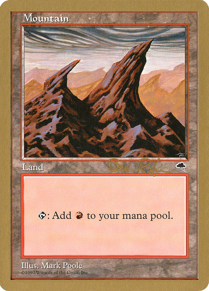 Mountain (br344) (Ben Rubin) [World Championship Decks 1998] | Good Games North