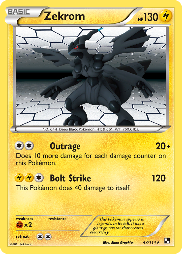 Zekrom (47/114) [Black & White: Base Set] | Good Games North