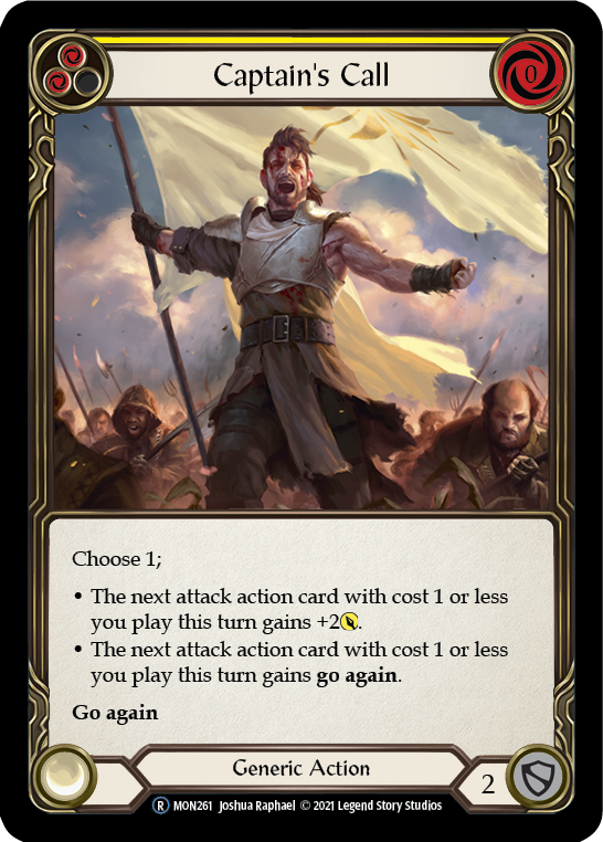 Captain's Call (Yellow) [U-MON261] Unlimited Normal | Good Games North