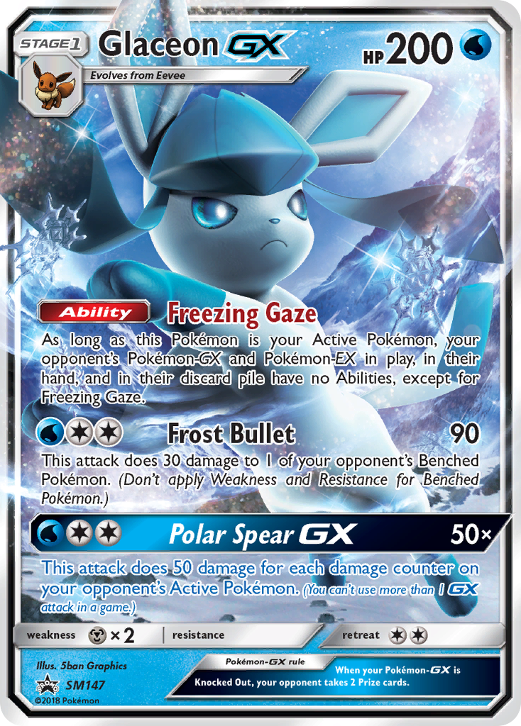 Glaceon GX (SM147) [Sun & Moon: Black Star Promos] | Good Games North