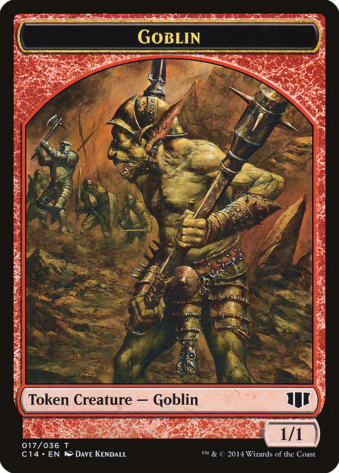 Goblin // Goat Double-sided Token [Commander 2014 Tokens] | Good Games North