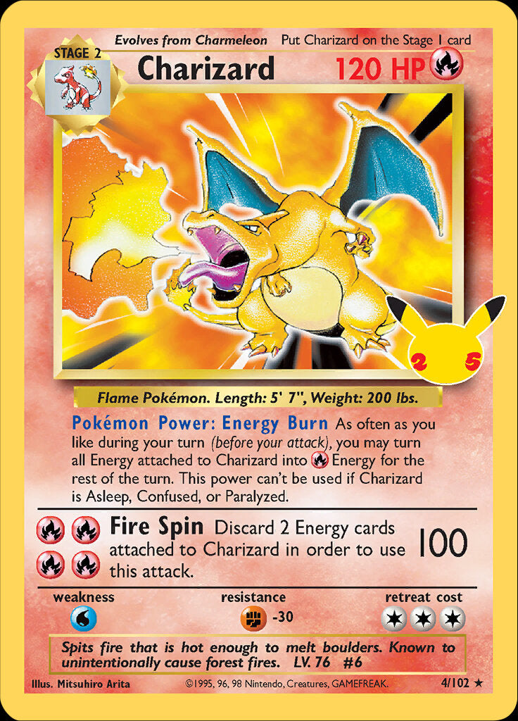 Charizard (4/102) [Celebrations: 25th Anniversary - Classic Collection] | Good Games North