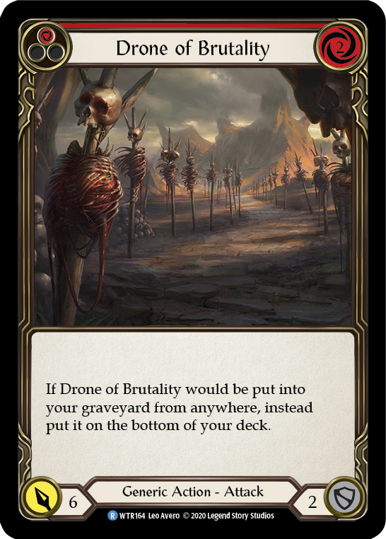 Drone of Brutality (Red) [U-WTR164] (Welcome to Rathe Unlimited)  Unlimited Rainbow Foil | Good Games North