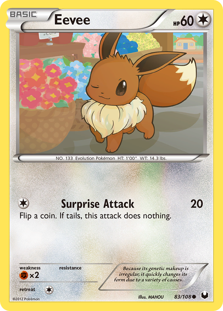 Eevee (83/108) [Black & White: Dark Explorers] | Good Games North