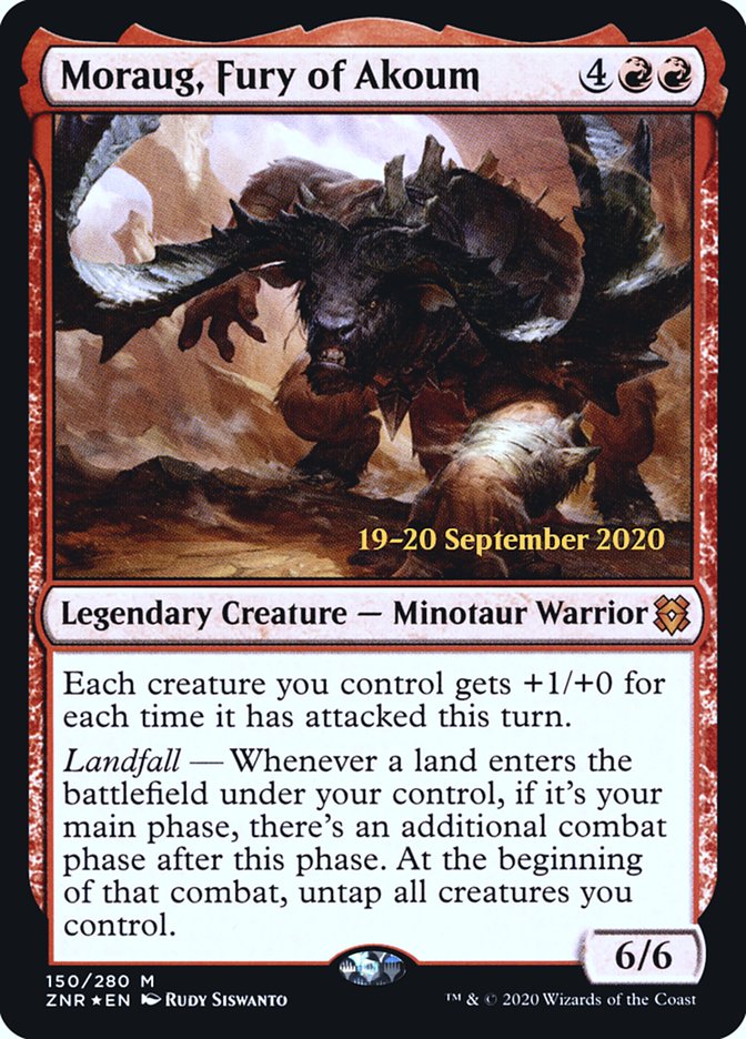 Moraug, Fury of Akoum  [Zendikar Rising Prerelease Promos] | Good Games North