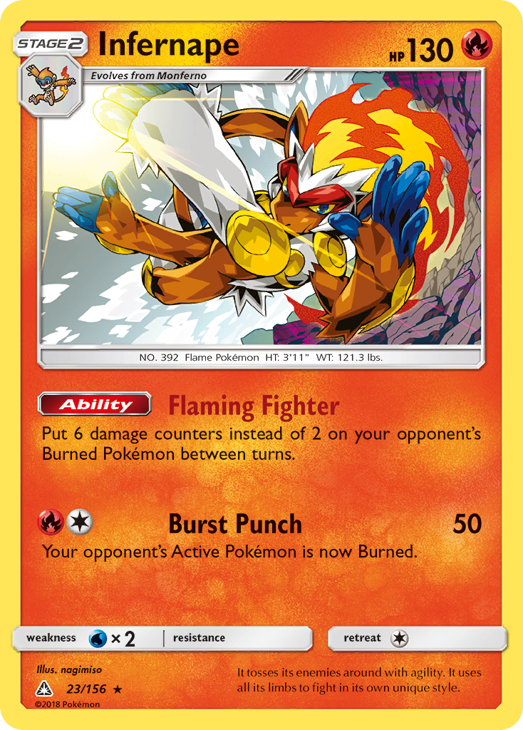 Infernape (23/156) [Sun & Moon: Ultra Prism] | Good Games North