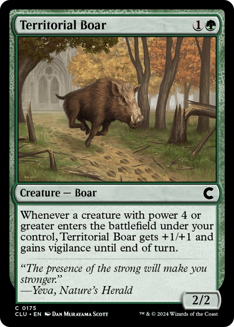 Territorial Boar [Ravnica: Clue Edition] | Good Games North
