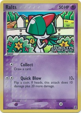 Ralts (81/113) (Stamped) [EX: Delta Species] | Good Games North