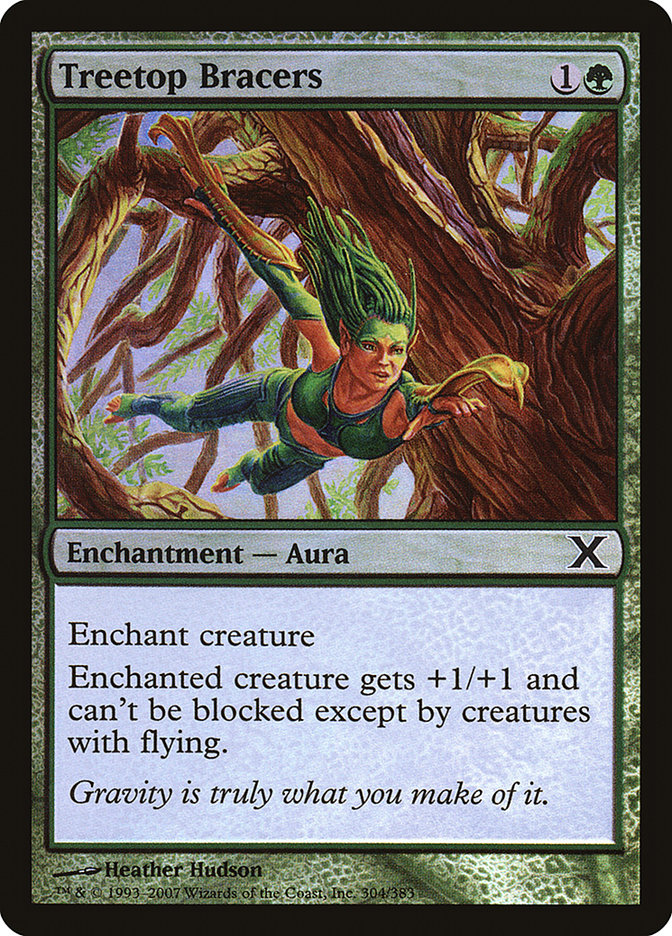 Treetop Bracers (Premium Foil) [Tenth Edition] | Good Games North