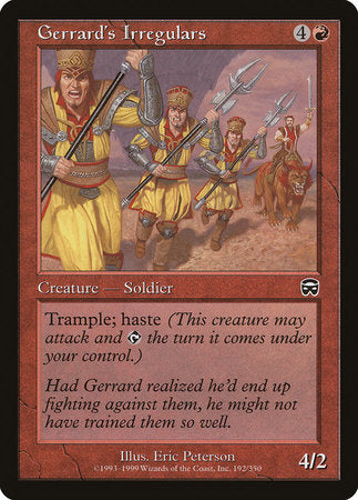 Gerrard's Irregulars [Mercadian Masques] | Good Games North