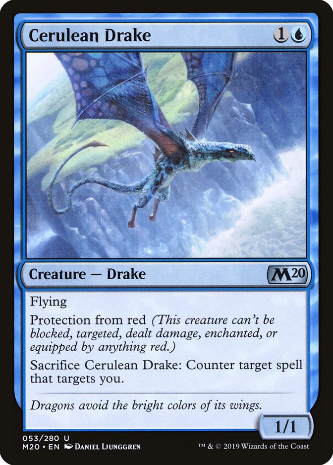 Cerulean Drake [Core Set 2020] | Good Games North