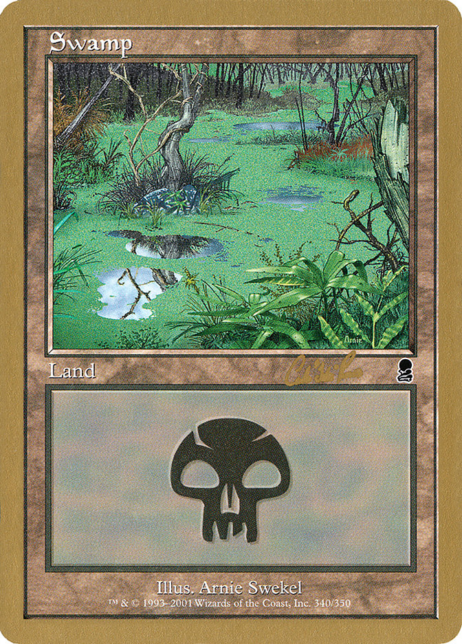 Swamp (cr340) (Carlos Romao) [World Championship Decks 2002] | Good Games North