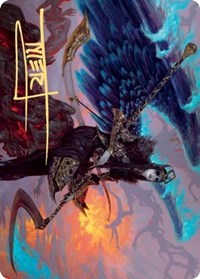 Eradicator Valkyrie Art Card (Gold-Stamped Signature) [Kaldheim: Art Series] | Good Games North