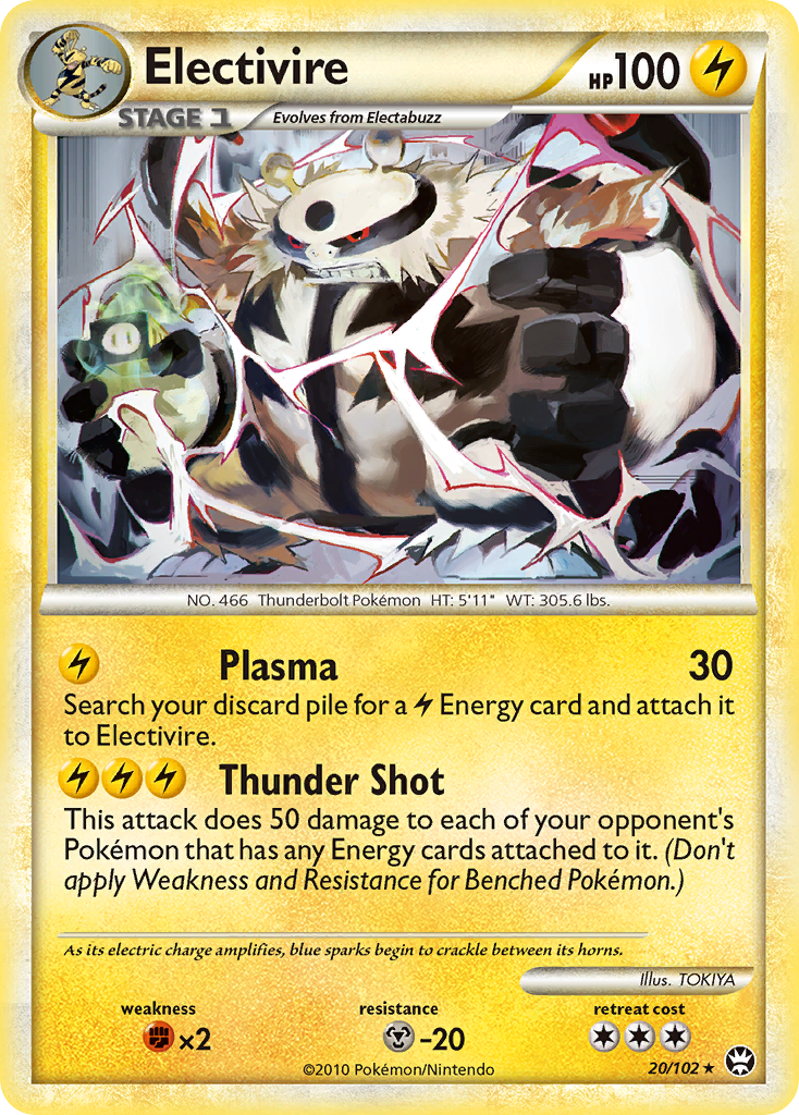 Electivire (20/102) [HeartGold & SoulSilver: Triumphant] | Good Games North