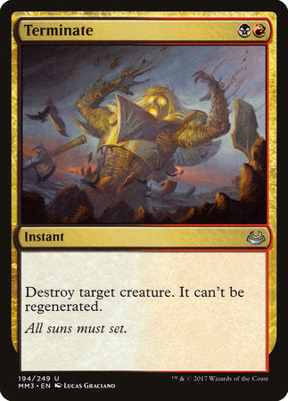 Terminate [Modern Masters 2017] | Good Games North