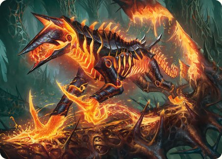 Kuldotha Cackler Art Card [Phyrexia: All Will Be One Art Series] | Good Games North