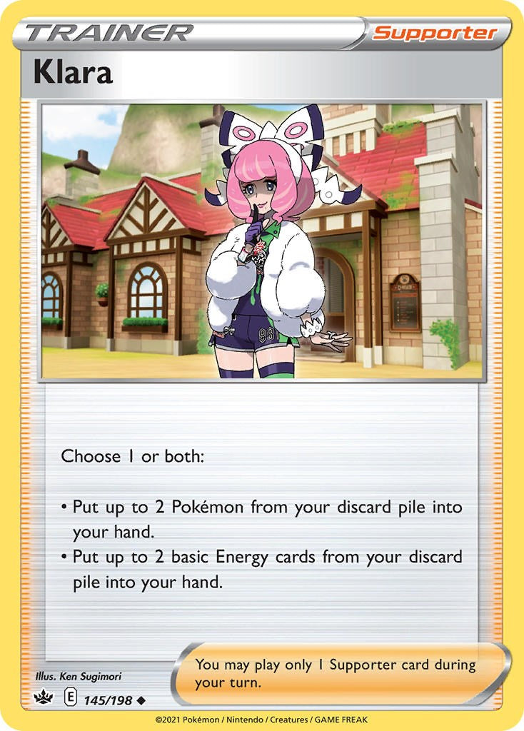 Klara (145/198) (Cosmos Foil) [Sword & Shield: Chilling Reign] | Good Games North