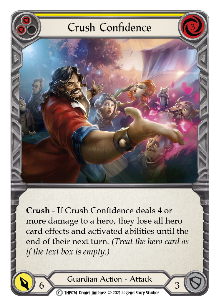 Crush Confidence (Yellow) [1HP074] | Good Games North
