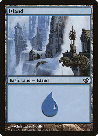 Island (33) [Duel Decks: Jace vs. Chandra] | Good Games North