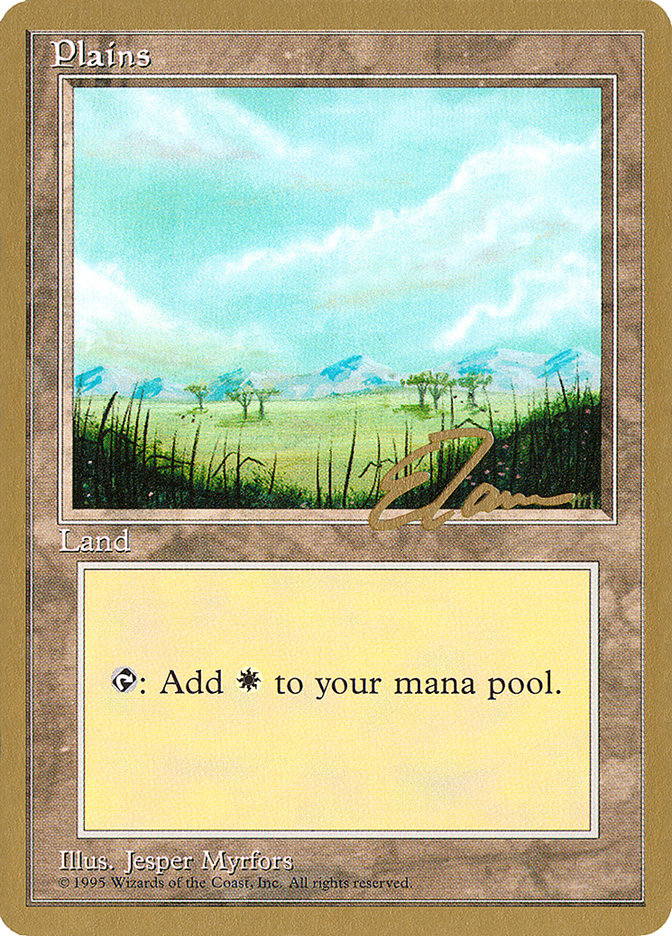 Plains (et365) (Eric Tam) [Pro Tour Collector Set] | Good Games North