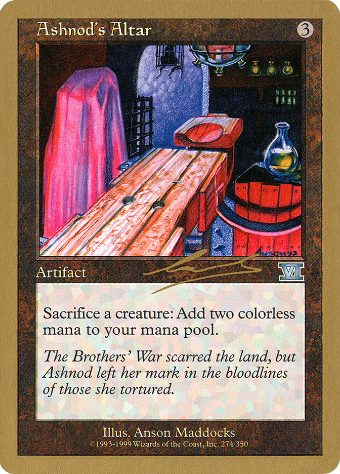 Ashnod's Altar (Nicolas Labarre) [World Championship Decks 2000] | Good Games North