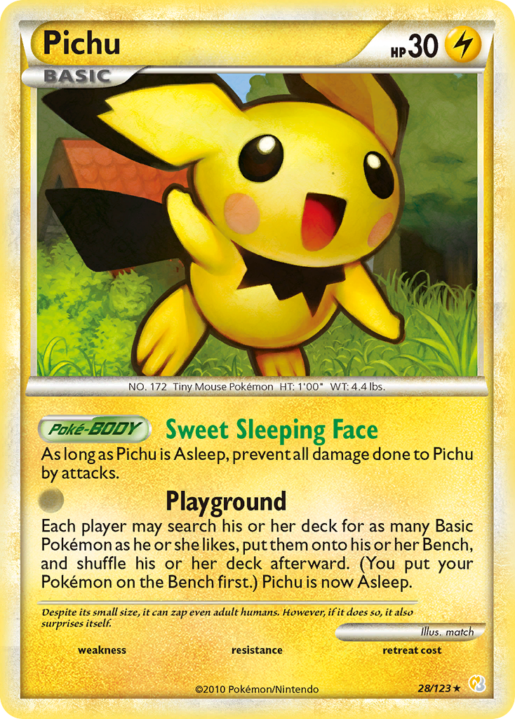 Pichu (28/123) [HeartGold & SoulSilver: Base Set] | Good Games North