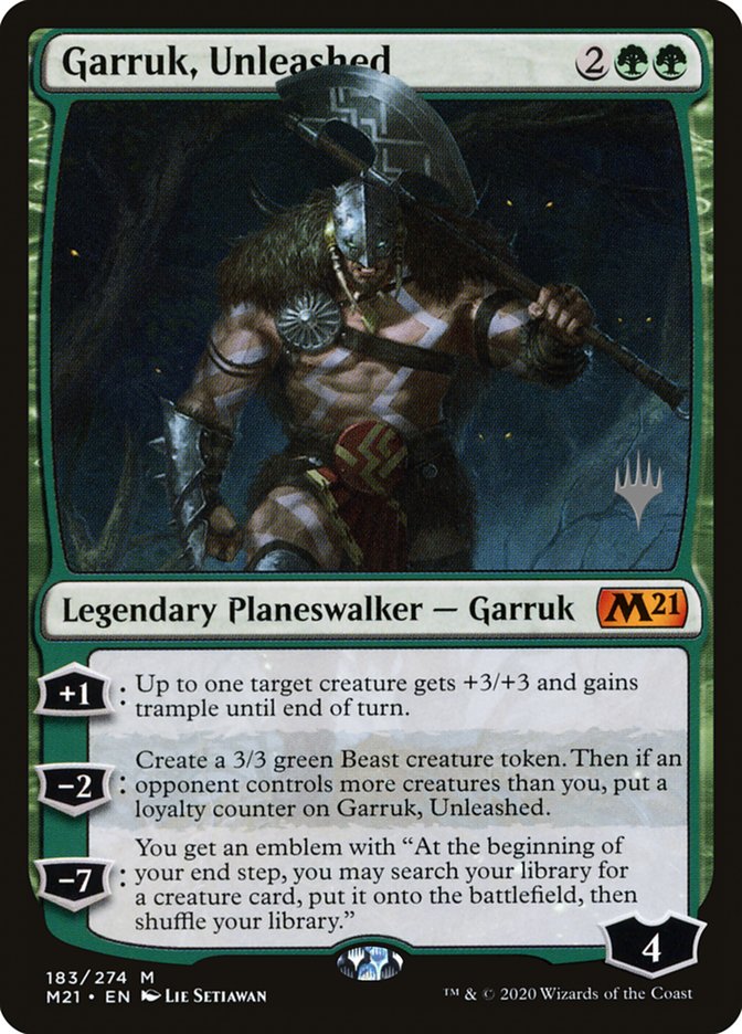 Garruk, Unleashed (Promo Pack) [Core Set 2021 Promos] | Good Games North