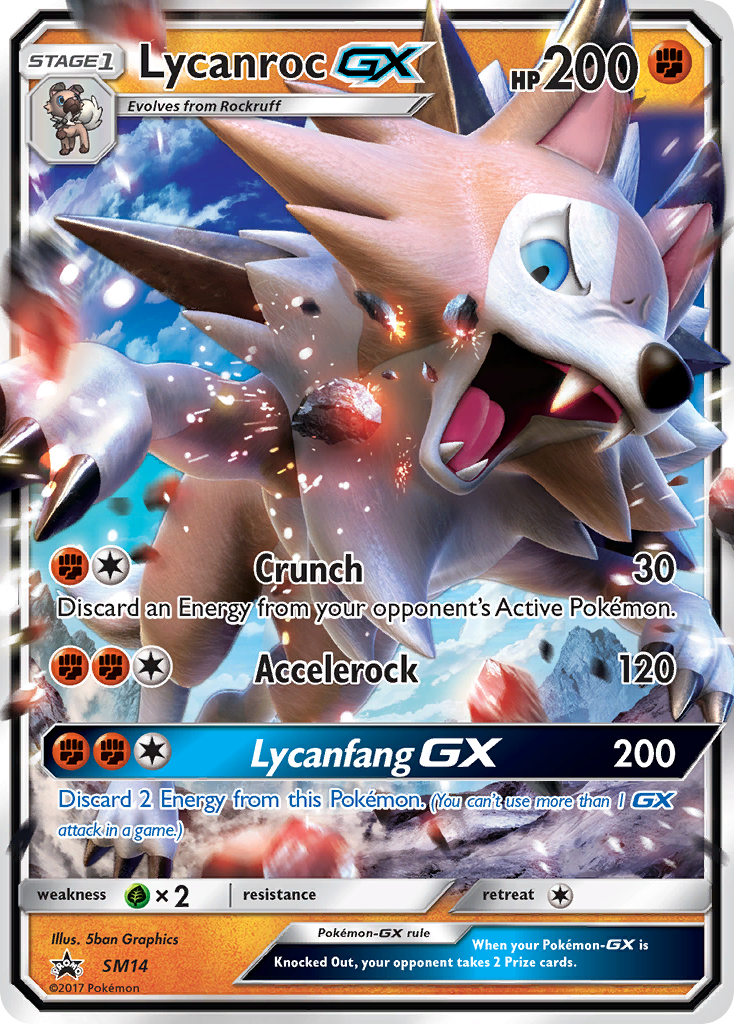 Lycanroc GX (SM14) [Sun & Moon: Black Star Promos] | Good Games North